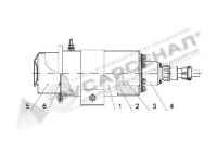 Схема модуля порошкового пожаротушения «Буран-0,5»