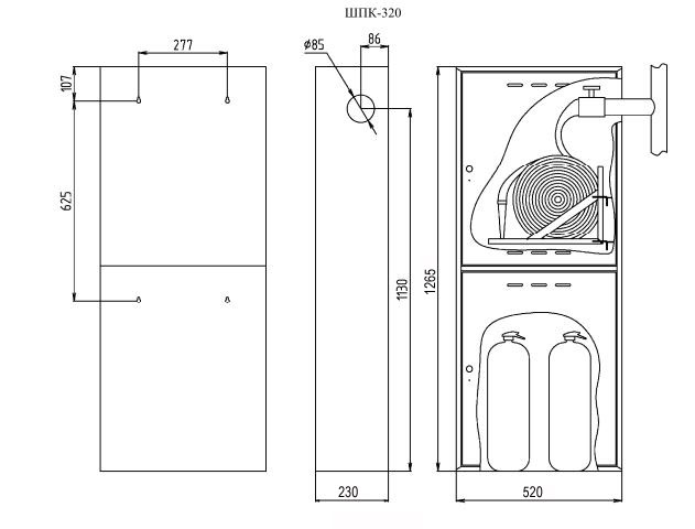 Пожарный шкаф схема. Габариты пожарного шкафа ШПК-320н. Шкаф пожарный ШПК-320 габариты. Пожарный шкаф навесной ШПК-пульс-320н Размеры. ШПК-320 но.