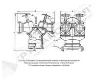 Устройство разветвителя пожарного РЧ-150